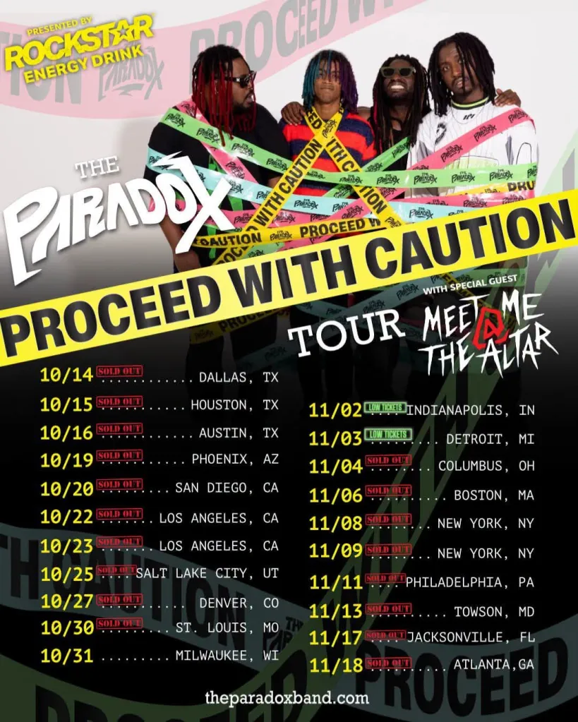 The Paradox tour poster — 2026